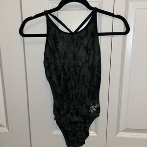 Laurie Hernandez GK Elite Camo Gymnastics Leotard.